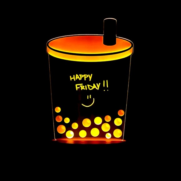 Bubble Tea Light-Up Dry Erase Board - NWT - Picture 3 of 3